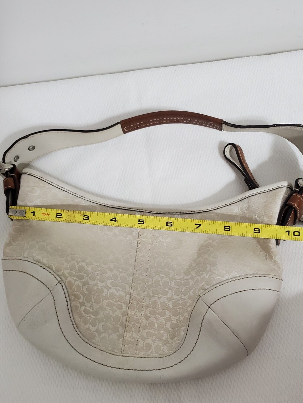 Coach 6351 Cream Signature Canvas Soho Hobo Y2K - Picture 14 of 14